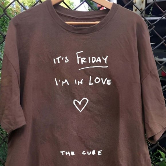 The Cure It's Friday I'm In Love Music Shirt, The Cure Funny Music, 90s Vintage - Picture 1 of 1